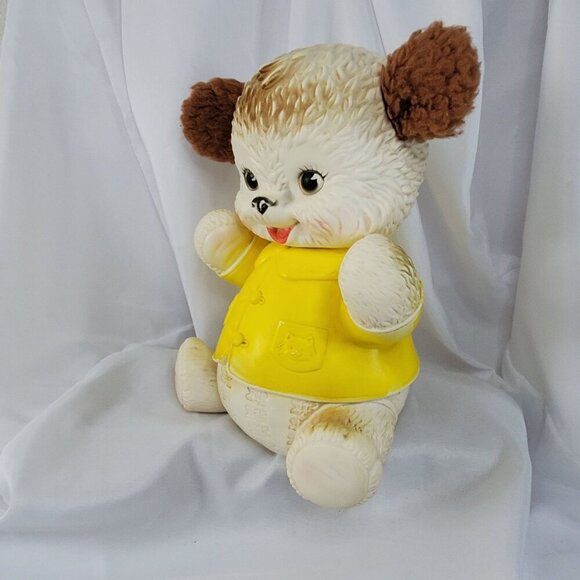 VTG 1962 Rubber Bear w/Fur Ears Edward Mobley The Arrow Rubber Co. No Squeaking - Picture 6 of 16